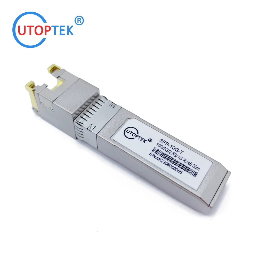 Factory Supply 10g 5g 2.5g 1g 100m Base-T Copper RJ45 SFP Transceiver Module UTP SFP for Cisco Huawei