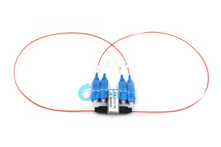 2X2 0.9mm Optical Cable SC/PC Mechanical Optical Switch for Fiber Test System