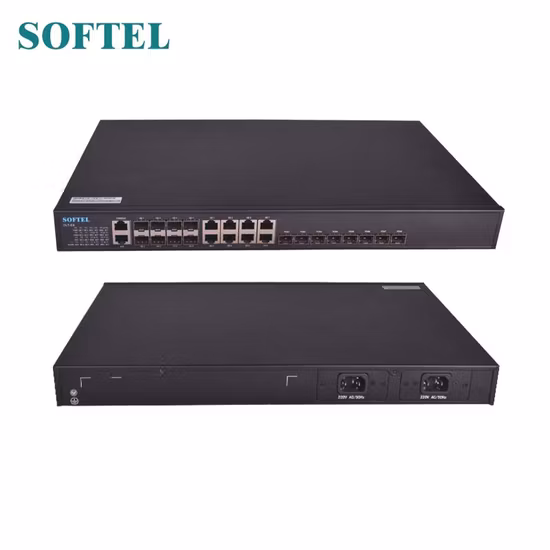 1u 19 pollici 1,25 Gbps FTTH 8 porte Pon downlink Epon Olt