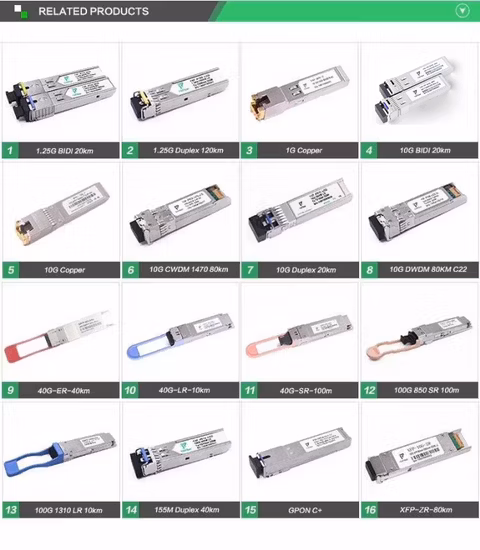 Modulo SFP SFP Stm16 2,5 g 2 km 1310 nm Duplex LC Ddm SMF SFP