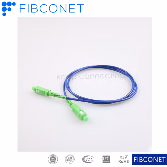 Cavo di toppa in fibra ottica FTTH 0,9/2,0/3,0 mm Cavo di toppa in fibra ottica Sc APC